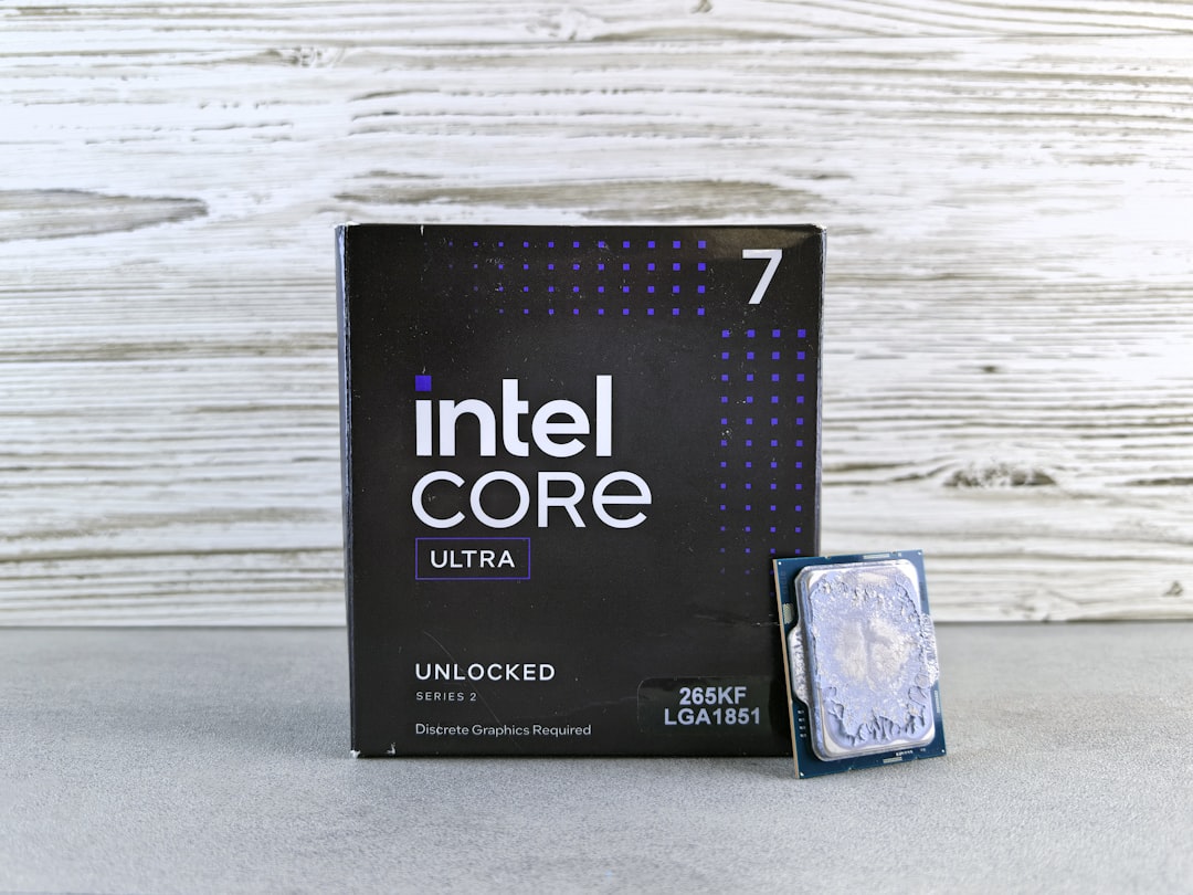 Intel core ultra processor box and chip